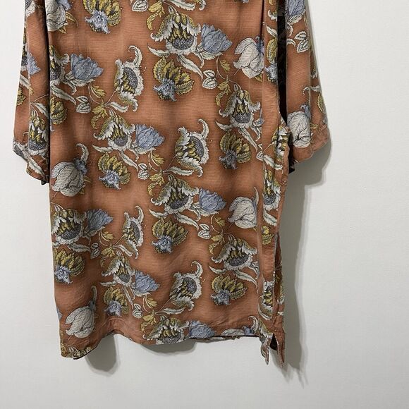 Tommy Bahama Tropical Mens Shirt XL Floral 100% Silk Short Sleeve Hawaiian Trip - Picture 10 of 12